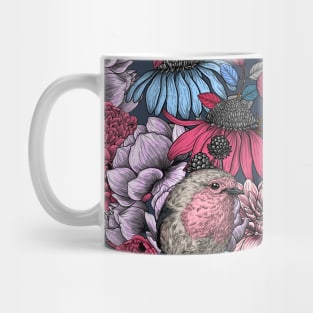 Robins in the garden 2 Mug